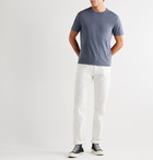 Officine Generale - Garment-Dyed Cotton-Jersey T-Shirt - Blue