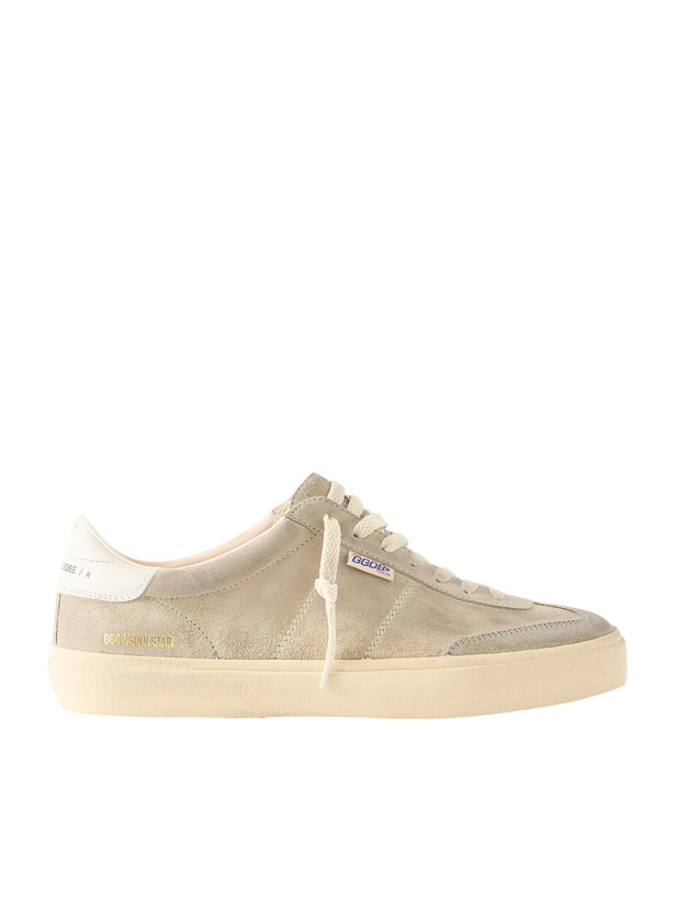 Photo: Golden Goose - Soul Star Leather-Trimmed Suede Sneakers - Brown