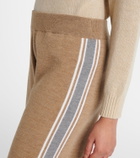 Fusalp Benada striped wool-blend straight pants