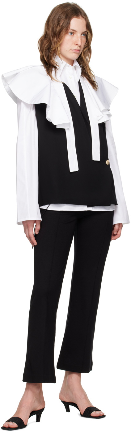 BITE White Curved Blouse