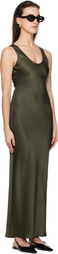 ANINE BING Khaki Camille Midi Dress