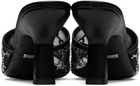 Gucci Black GG Heeled Sandals