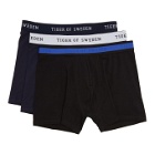 Tiger of Sweden Three-Pack Black and Navy Knuts Boxer Briefs