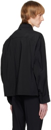 Solid Homme Black Button-Down Jacket