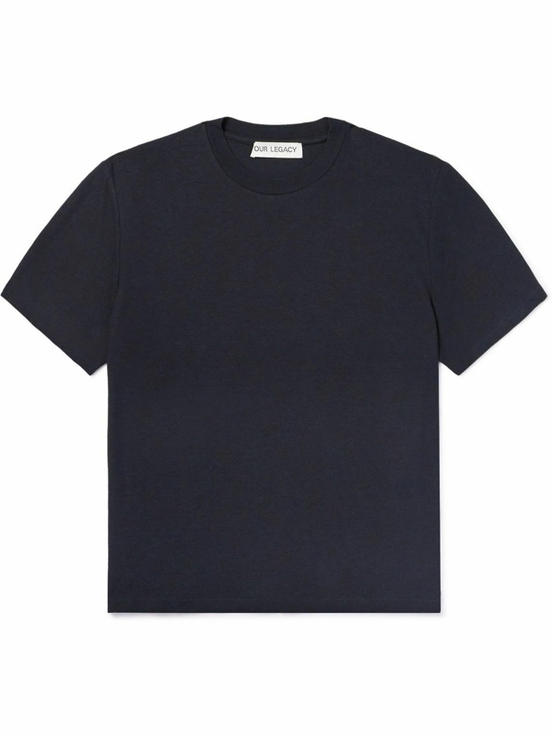 Photo: Our Legacy - Hover Cotton-Jersey T-Shirt - Black