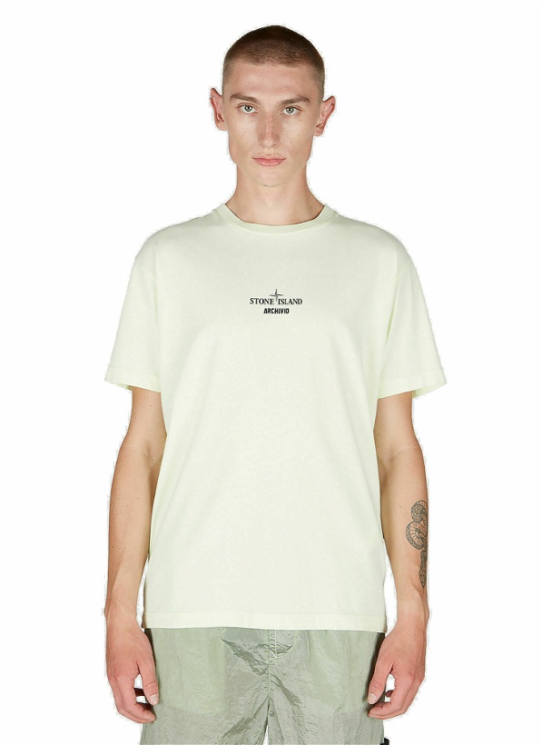 Photo: Stone Island - Graphic Print T-Shirt in Light Green