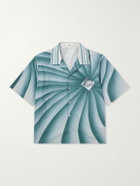 Versace - Camp-Collar Cotton-Poplin Shirt - Blue