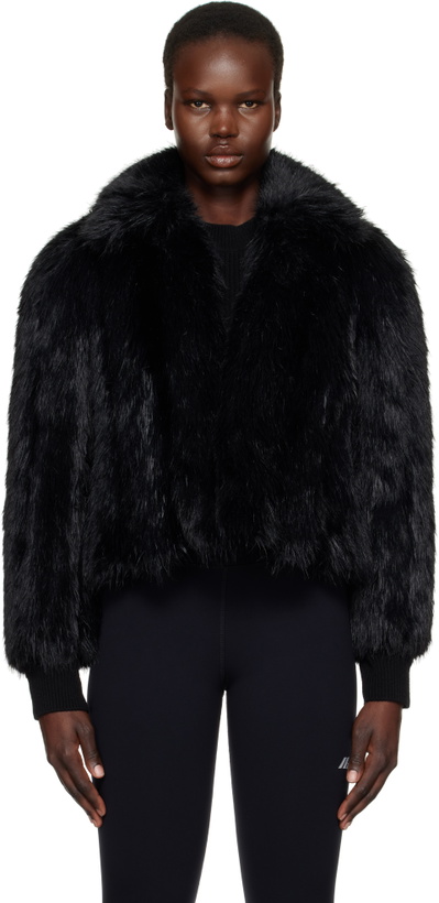 Photo: Balenciaga Black Shrunk Faux-Fur Jacket