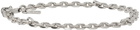 Emanuele Bicocchi SSENSE Exclusive Silver Chain Link Bracelet