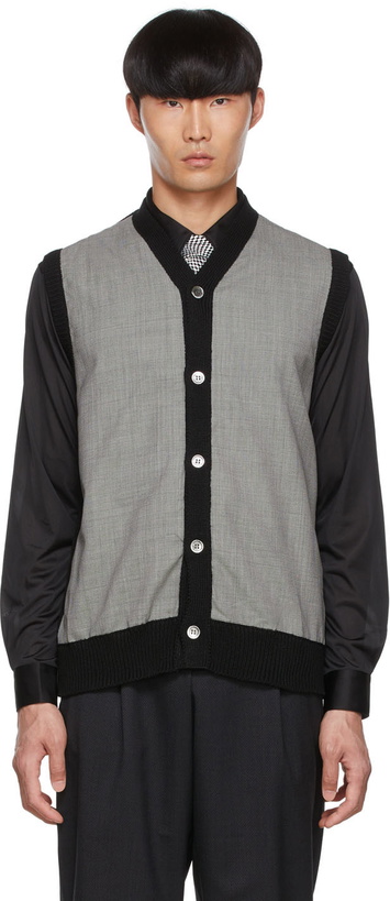 Photo: Comme des Garçons Homme Deux Black Acrylic Cardigan