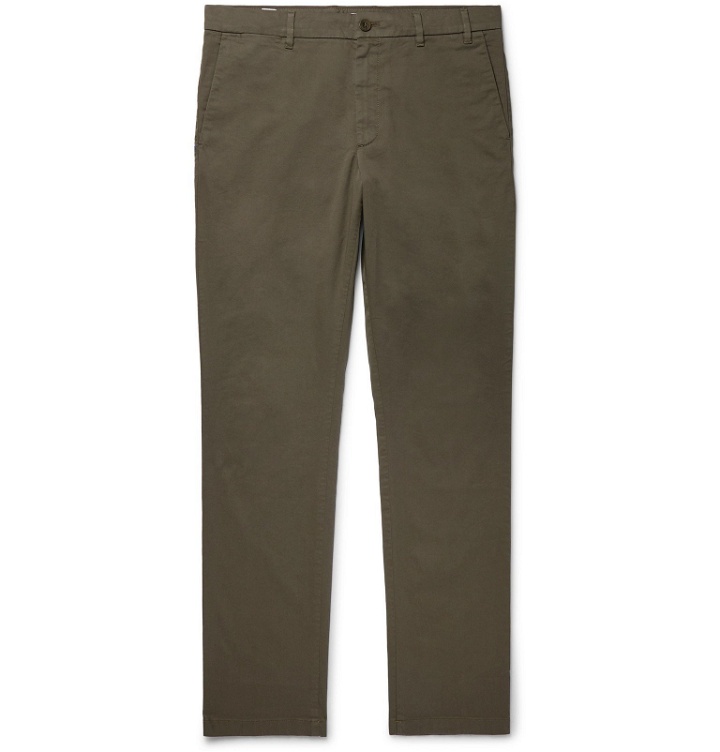 Photo: Norse Projects - Aros Slim-Fit Cotton-Twill Chinos - Green