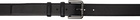 Max Mara Black Nappa Leather Belt