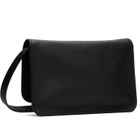 Marni Black Leather 'Marni Mending Embroidery' Pouch