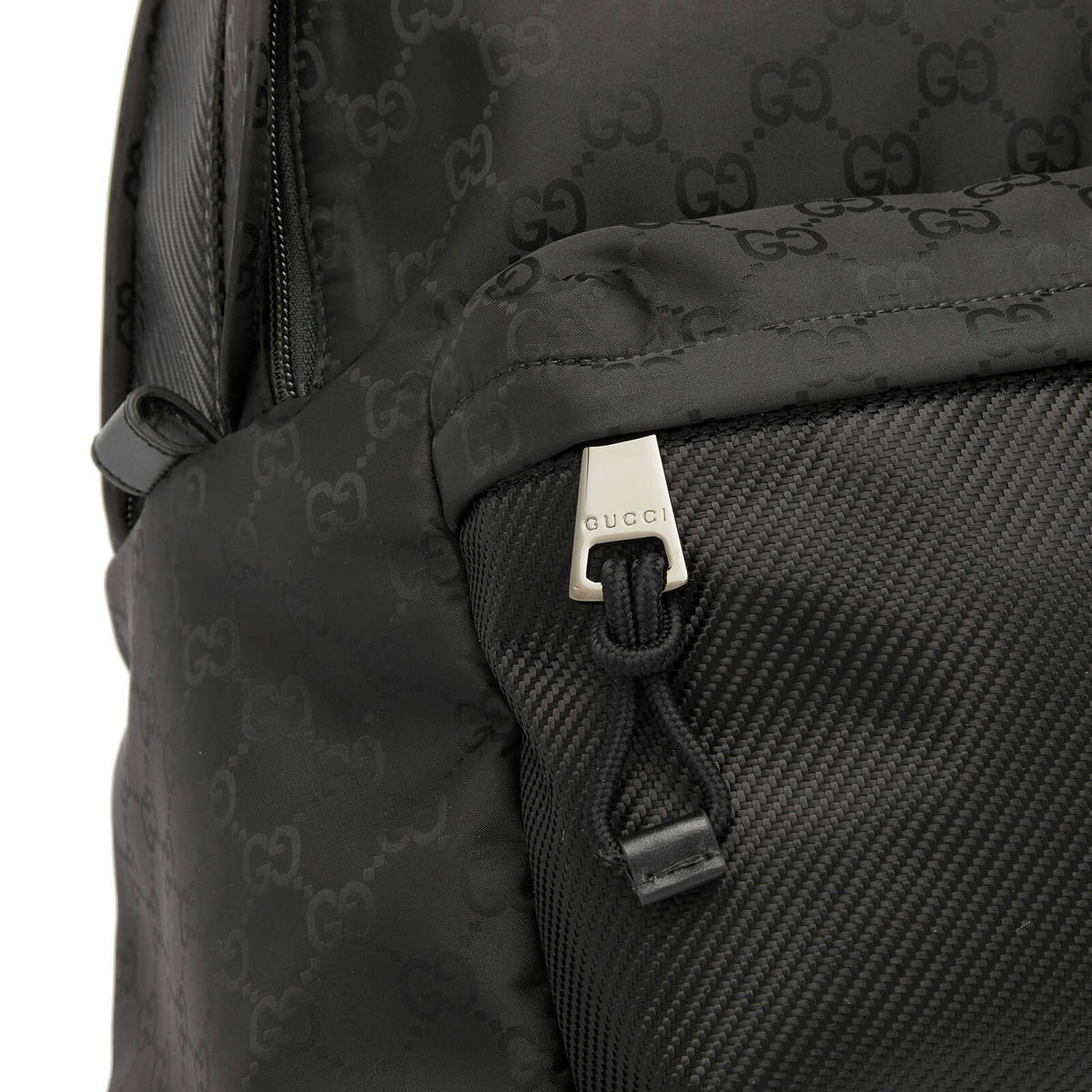 Gucci Men's Nylon GG Backpack in Black 