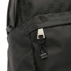 Gucci Men's Nylon GG Backpack in Black 