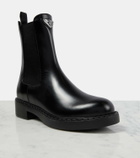 Prada Logo leather ankle boots
