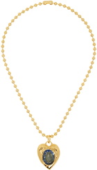 Mondo Mondo Gold & Blue Pacha Necklace