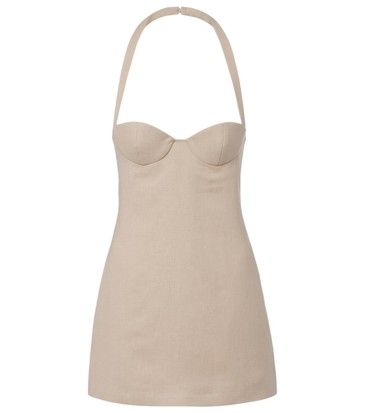 Photo: Magda Butrym Halterneck linen minidress