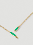 ID Curb Chain Necklace in Gold