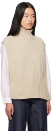 A.P.C. Beige Cameron Vest
