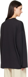 The Frankie Shop Black Rio Oversized Sleeve T-shirt