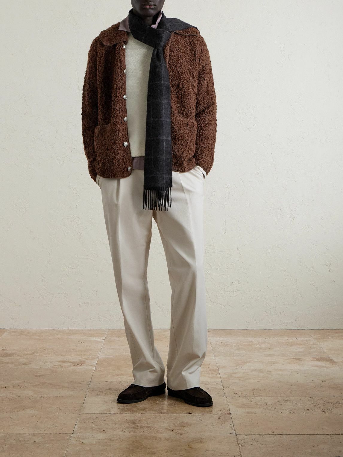 BODE - Moppet Alpaca-Blend Cardigan - Brown