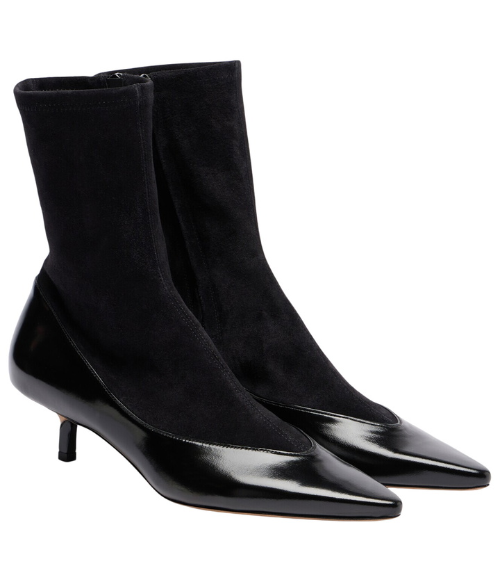 Photo: Jacquemus Tourni leather and suede ankle boots
