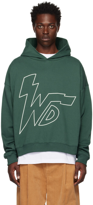 Photo: We11done Green Thunder 'WD' Hoodie