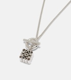Loewe Anagram embellished sterling silver necklace