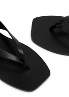 A.emery Kinto Leather Flip Flops Black