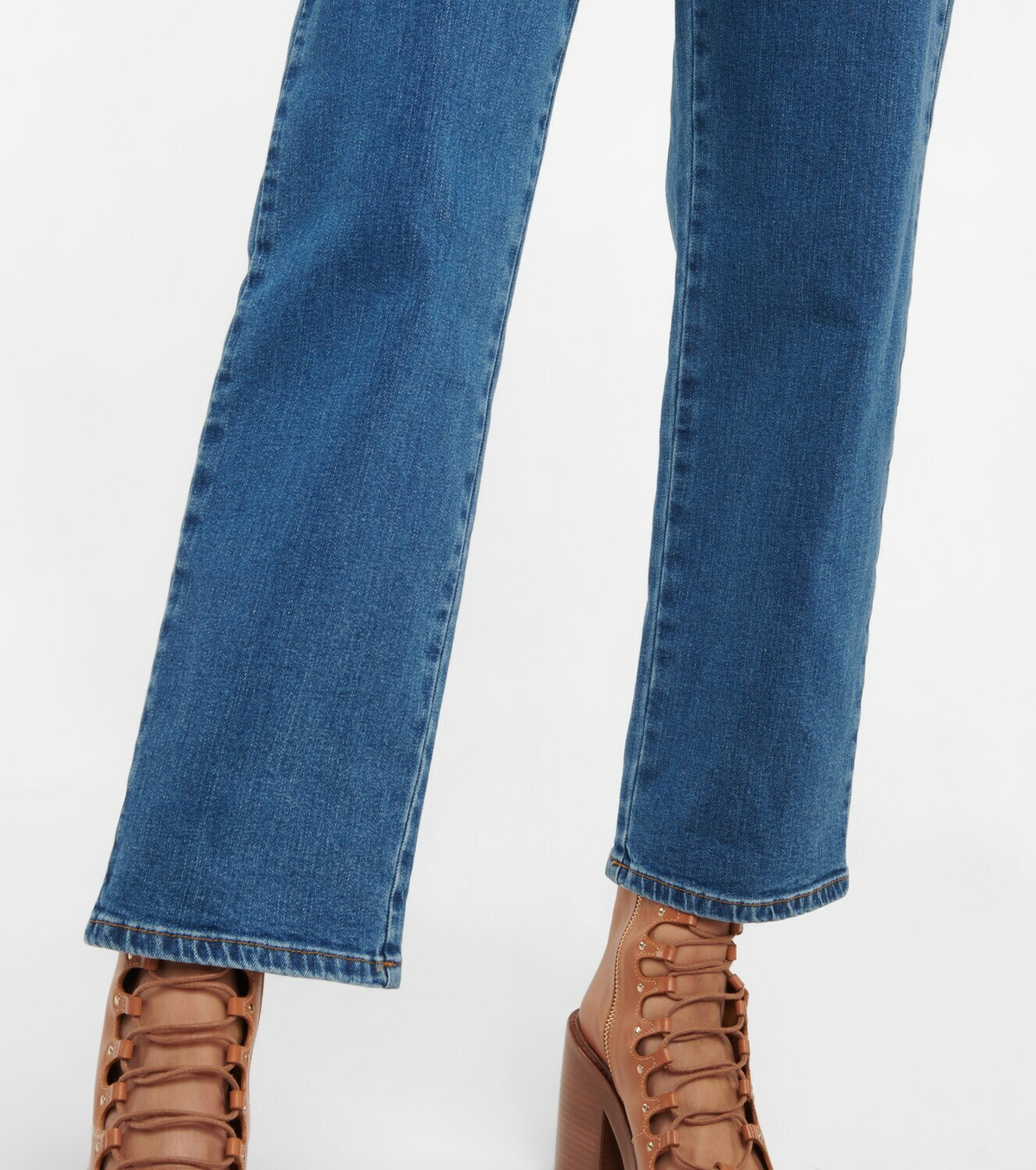 【Chloe】 High-riseストレートジーンズ See By Chloe - High-rise straight-leg jeans See by Chloe