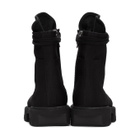 Rick Owens Drkshdw Black Bozo Megatooth Lace-Up Boots