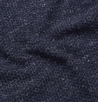 Ermenegildo Zegna - Mélange Wool, Cashmere, Silk and Linen-Blend Sweater - Men - Navy