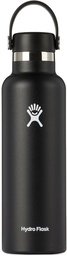 Hydro Flask Black Standard Mouth Bottle, 21 oz