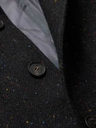 Yuri Yuri - Donegal Wool-Twill Coat - Black