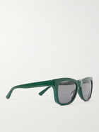 BALENCIAGA - Square-Frame Logo-Print Acetate Sunglasses