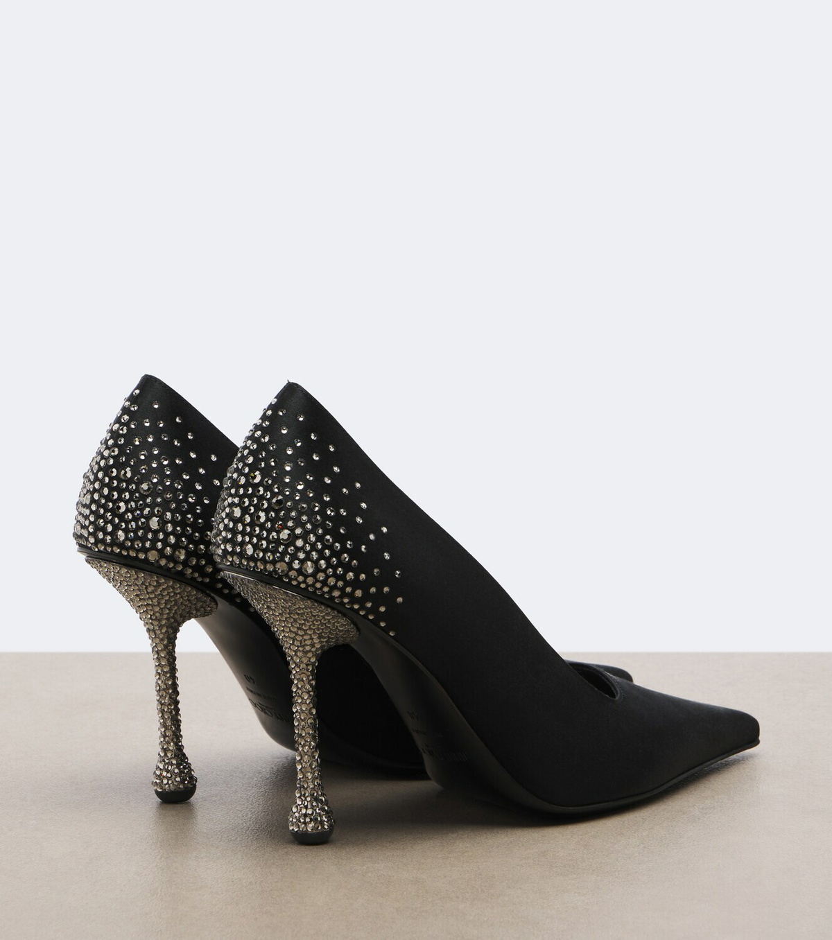 Jimmy Choo Ixia crystal-embellished satin pumps