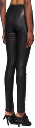 Ann Demeulemeester Black Florence Leather Legging Pants