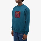 By Parra Men's Fast Food Logo Crew Sweat in Deep Sea