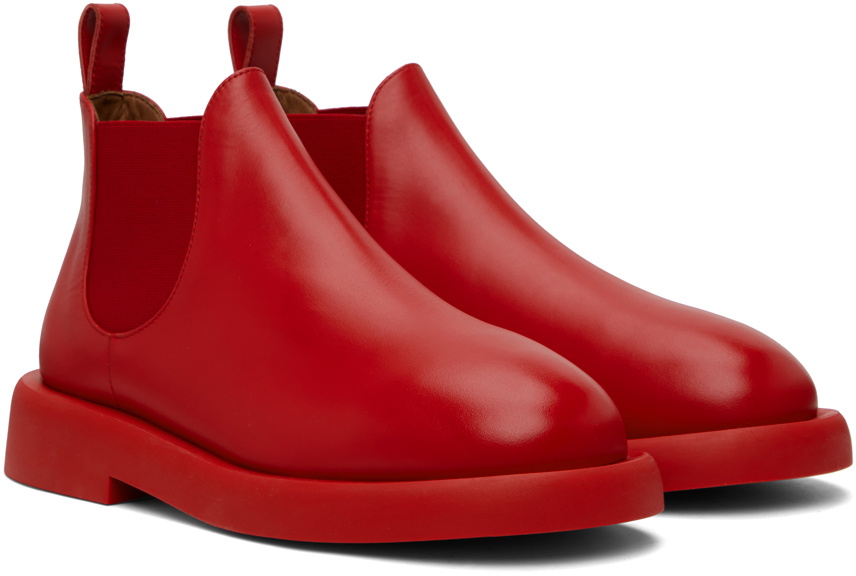 Marsèll leather ankle boots - Red
