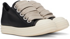 Rick Owens Black Porterville Jumbo Laced Low Sneaks Sneakers