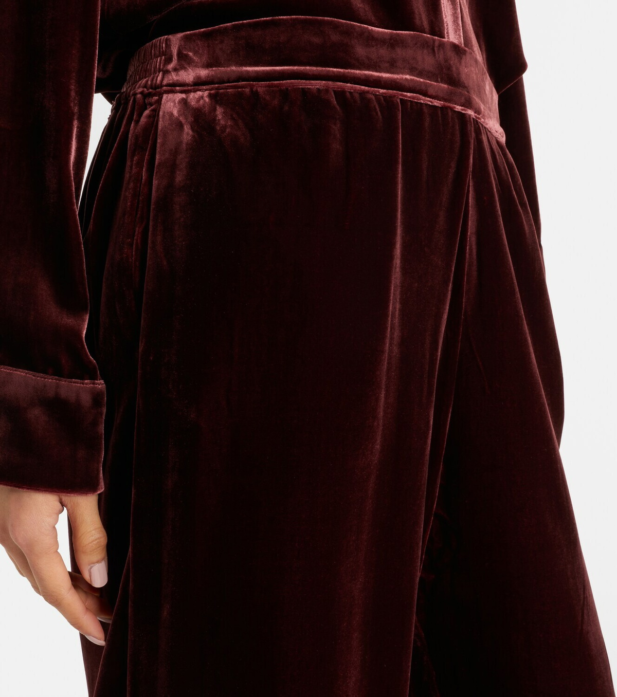 Asceno London velvet pajama pants