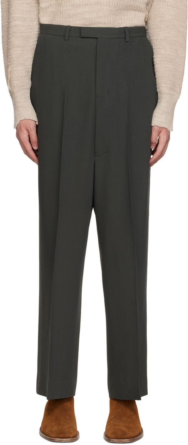 Acne Studios Green Casual Trousers Acne Studios