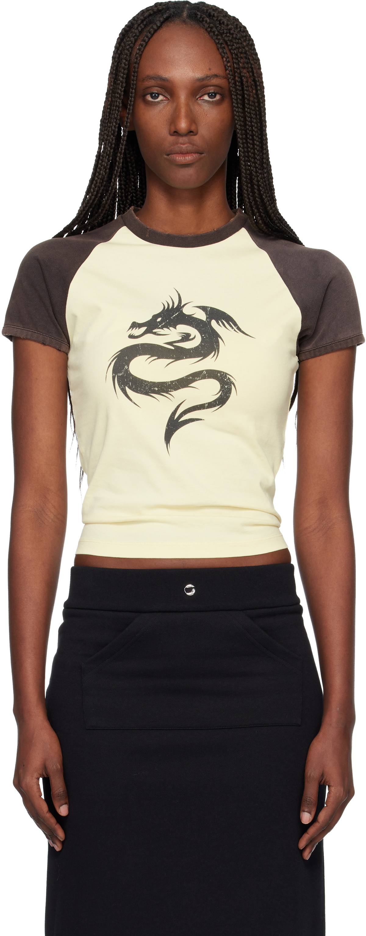 Coperni Yellow & Black Dragon Baby T-shirt