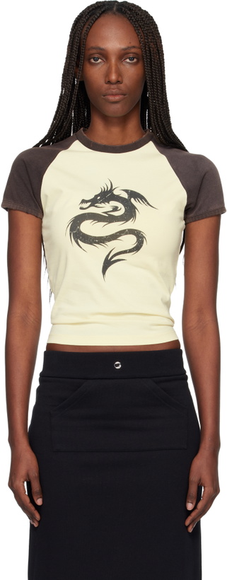Photo: Coperni Yellow & Black Dragon Baby T-shirt