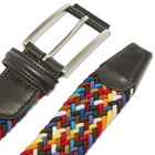 Anderson's Men's Woven Textile Belt in Multi/Navy