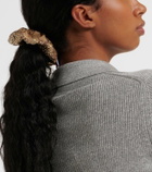 Gucci GG Canvas crystal-embellished scrunchie