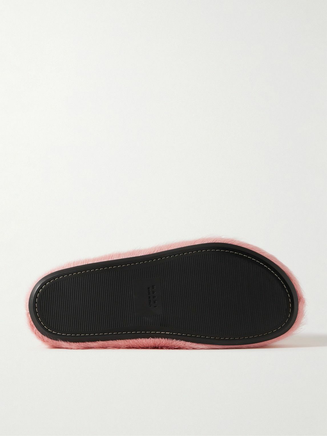 Marni - Fussbett Calf Hair Slippers - Pink