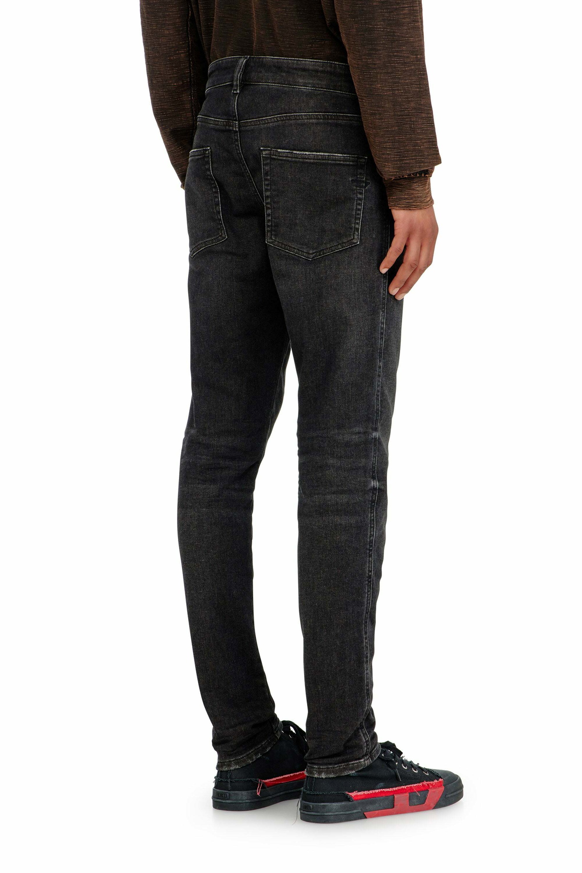 Diesel Slim Regular Waist 2062 D-Strukt Joggjeans - Jeans Mens in Black
