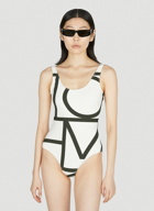 TOTEME - Monogram Swimsuit in White